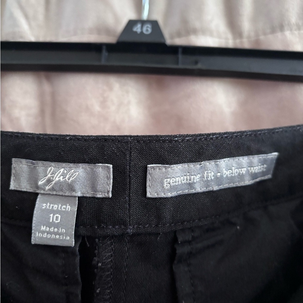 J. Jill Genuine Fit Sz 10 Black Linen Pants